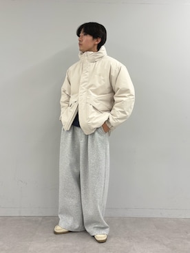 「アイテム（ダウンジャケット/コート）」を使った、ゆいととさん（メンズ・170cm）の秋コーディネート