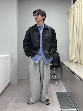 「アイテム（ブルゾン）」を使った、ゆいととさん（メンズ・170cm）の秋コーディネート