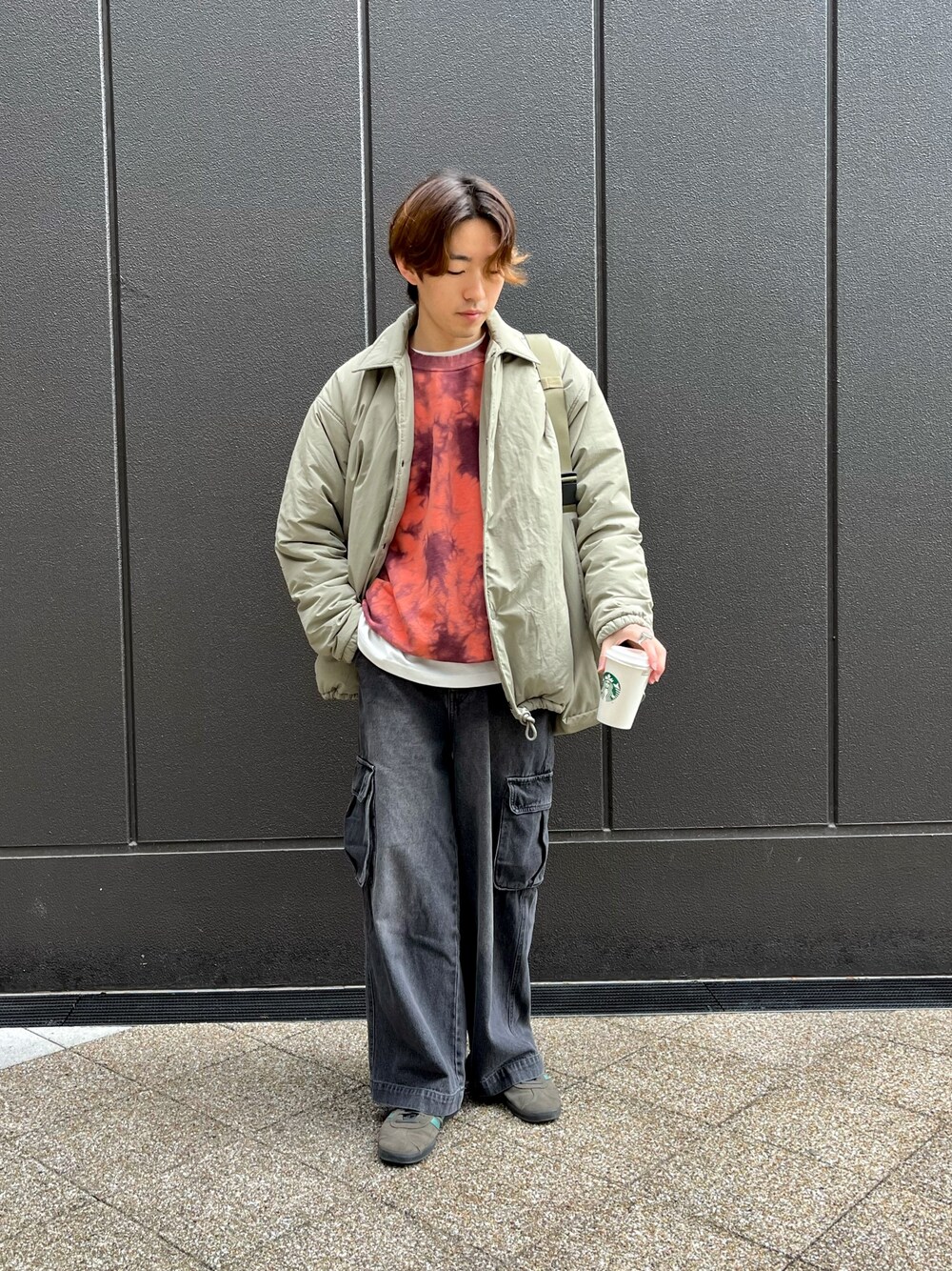 Franklin Climbing】ナイロン中綿コーチジャケット(ビッグシルエット