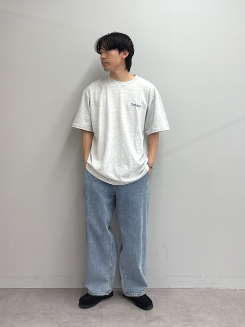 【SEADAM】〈UNISEX〉ロゴ刺繍ワンポイントTEE