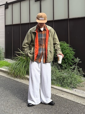 「アイテム（ナイロンジャケット）」を使った、ゆいととさん（メンズ・170cm）の秋コーディネート