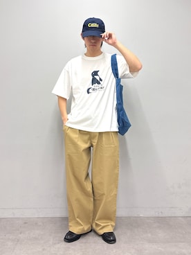 「CIAOPANIC TYPY（チャオパニックティピー）のアイテム（帽子）」を使った、ゆいととさん（メンズ・170cm）の春コーディネート