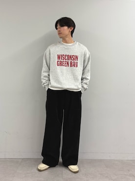 「CIAOPANIC TYPY（チャオパニックティピー）の【冬も暖かい◎】男女兼用/モールタックストレートパンツ（スラックス）」を使った、ゆいととさん（メンズ・170cm）の秋コーディネート