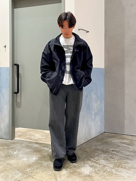 「Franklin Climbing（フランクリンクライミング）の【UVカット・撥水】【Franklin Climbing】カスケードライトジャケット（ナイロンジャケット）」を使った、ゆいととさん（メンズ・170cm）の春コーディネート