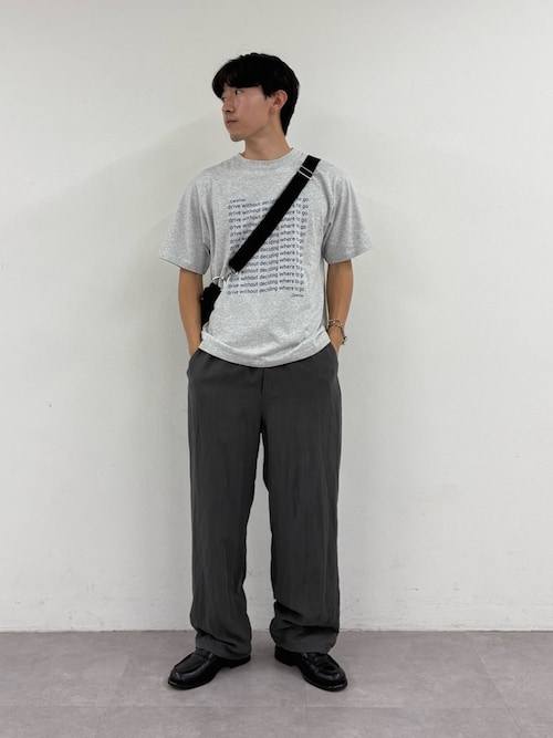 【UNISEX】メッセージプリント半袖Tee
