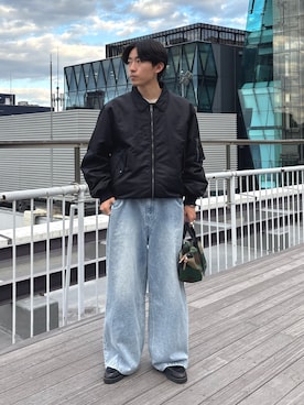 「アイテム（MA-1）」を使った、ゆいととさん（メンズ・170cm）の秋コーディネート