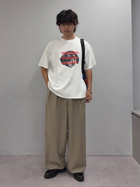 「SOUNDSGOOOOD（サウンズグッド）の【SOUNDS GOOOOD】2WAYナイロンタックギャザーパラコードBAG/WEB限定カラー追加（トートバッグ）」を使った、ゆいととさん（メンズ・170cm）の夏コーディネート