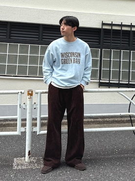 「アイテム（スウェット）」を使った、ゆいととさん（メンズ・170cm）の秋コーディネート