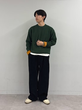 「CIAOPANIC TYPY（チャオパニックティピー）の【冬も暖かい◎】男女兼用/モールタックストレートパンツ（スラックス）」を使った、ゆいととさん（メンズ・170cm）の秋コーディネート