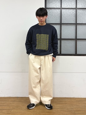 「アイテム（スウェット）」を使った、ゆいととさん（メンズ・170cm）の冬コーディネート