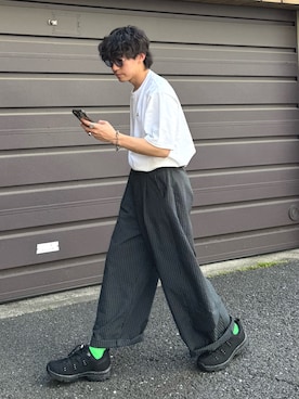 「GEVACO（ゲバコ）のアイテム」を使った、ゆいととさん（メンズ・170cm）の春コーディネート