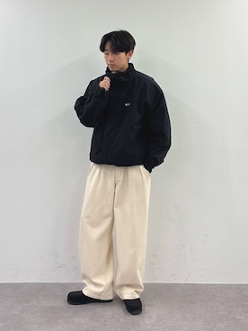 「アイテム（ナイロンジャケット）」を使った、ゆいととさん（メンズ・170cm）の秋コーディネート