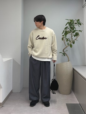 「巾着バッグ」｜ゆいととさん（メンズ・170cm）の春コーディネート