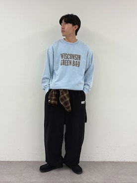 「アイテム（スウェット）」を使った、ゆいととさん（メンズ・170cm）の秋コーディネート