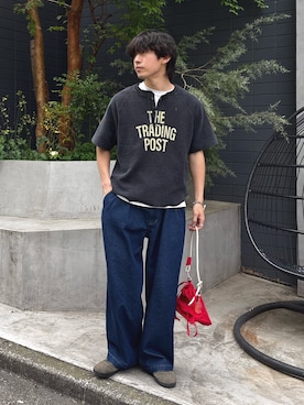 「CIAOPANIC TYPY（チャオパニックティピー）のアイテム（パンツ）」を使った、ゆいととさん（メンズ・170cm）の春コーディネート