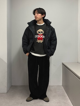 「アイテム（スラックス）」を使った、ゆいととさん（メンズ・170cm）の秋コーディネート