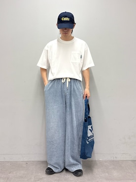 「CIAOPANIC TYPY（チャオパニックティピー）のアイテム（帽子）」を使った、ゆいととさん（メンズ・170cm）の夏コーディネート