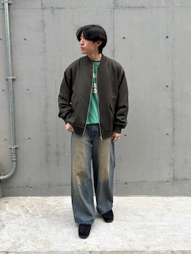 「CIAOPANIC TYPY（チャオパニックティピー）のアイテム（MA-1）」を使った、ゆいととさん（メンズ・170cm）の冬コーディネート