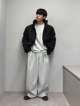 「アイテム（スウェット）」を使った、ゆいととさん（メンズ・170cm）の冬コーディネート