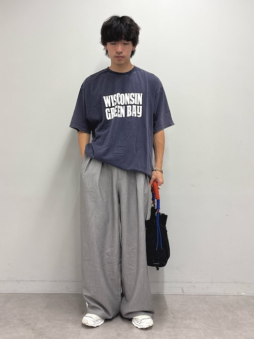 「CIAOPANIC TYPY(チャオパニックティピー)の【UNISEX】アシッドウォッシュ加工ロゴTEE(Tシャツ/カットソー)」を使った、ゆいととさん(メンズ・170cm)の夏コーディネート