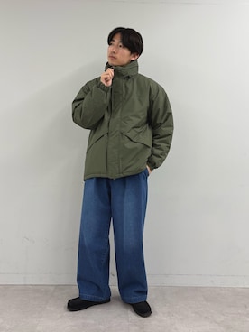 「カーキアウター」｜ゆいととさん（メンズ・170cm）の秋コーディネート