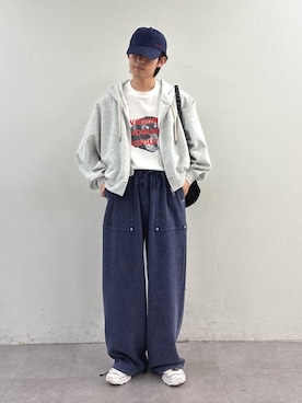 「アイテム（帽子）」を使った、ゆいととさん（メンズ・170cm）の春コーディネート