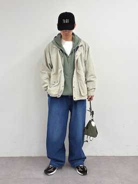 「アイテム（ナイロンジャケット）」を使った、ゆいととさん（メンズ・170cm）の秋コーディネート
