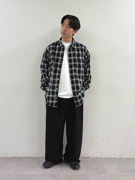 「チェックシャツ」｜ゆいととさん（メンズ・170cm）の秋コーディネート