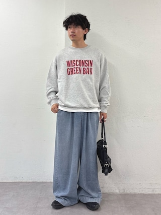 「CIAOPANIC TYPY(チャオパニックティピー)の【ZOZO限定】【UNISEX】アシッドウォッシュ裏毛加工スウェット(スウェット)」を使った、ゆいととさん(メンズ・170cm)の夏コーディネート