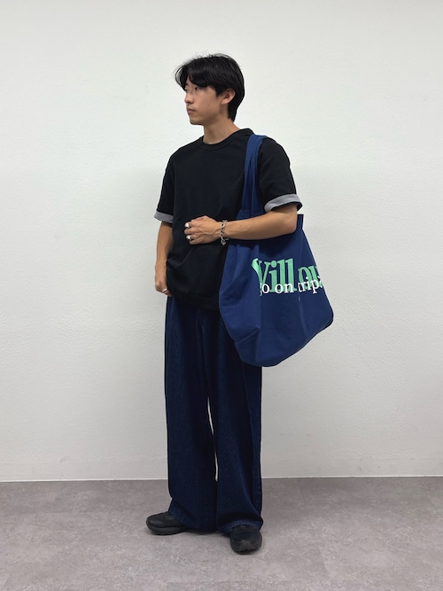 「CIAOPANIC TYPY（チャオパニックティピー）の【真夏でも着れる】ユニセックスキープシェイプフライス半袖Tee（Tシャツ/カットソー）」を使った、ゆいととさん（メンズ・170cm）の秋コーディネート