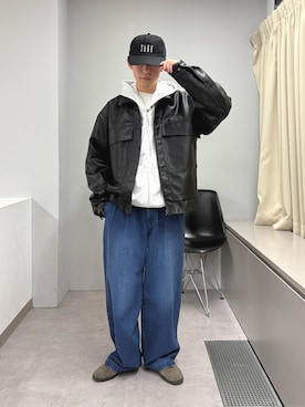 「アイテム（キャップ）」を使った、ゆいととさん（メンズ・170cm）の秋コーディネート