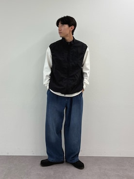 「アイテム（ベスト）」を使った、ゆいととさん（メンズ・170cm）の秋コーディネート