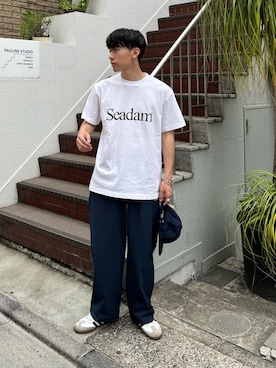 「SEADAM（シーダム）のアイテム」を使った、ゆいととさん（メンズ・170cm）の春コーディネート