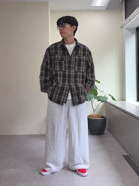 「アイテム（スウェットパンツ）」を使った、ゆいととさん（メンズ・170cm）の秋コーディネート