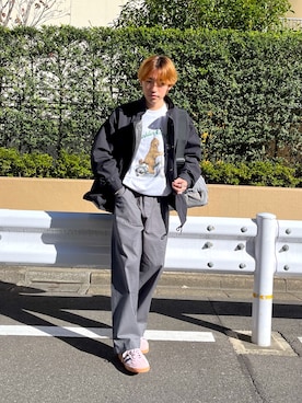 「CIAOPANIC TYPY（チャオパニックティピー）のアイテム（モッズコート）」を使った、ゆいととさん（メンズ・170cm）の秋コーディネート