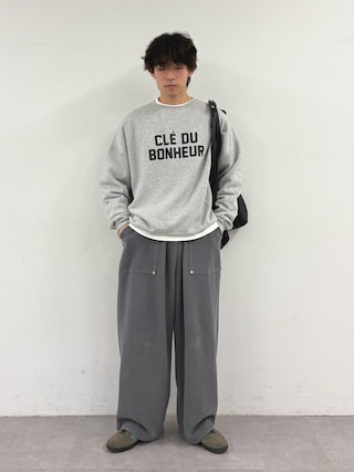 「CIAOPANIC TYPY(チャオパニックティピー)の【WEB限定】CLE'DUビッグシルエット裏起毛ロゴスウェッ(スウェット)」を使った、ゆいととさん(メンズ・170cm)の秋コーディネート
