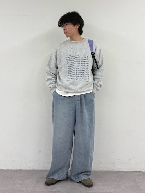 「CIAOPANIC TYPY(チャオパニックティピー)の【ZOZO限定】【UNISEX】メッセージロゴ裏毛スウェット(スウェット)」を使った、ゆいととさん(メンズ・170cm)の秋コーディネート