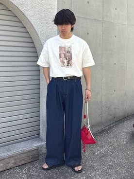 「CIAOPANIC TYPY（チャオパニックティピー）のアイテム（バッグ）」を使った、ゆいととさん（メンズ・170cm）の春コーディネート