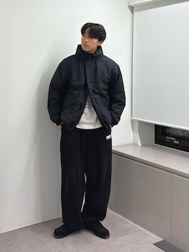 「アイテム（ダウンジャケット/コート）」を使った、ゆいととさん（メンズ・170cm）の秋コーディネート