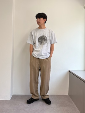 「アイテム（スラックス）」を使った、ゆいととさん（メンズ・170cm）の夏コーディネート