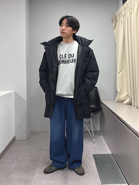 「アイテム（ダウンジャケット/コート）」を使った、ゆいととさん（メンズ・170cm）の秋コーディネート