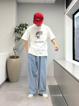 「CIAOPANIC TYPY（チャオパニックティピー）のアイテム（帽子）」を使った、ゆいととさん（メンズ・170cm）の春コーディネート
