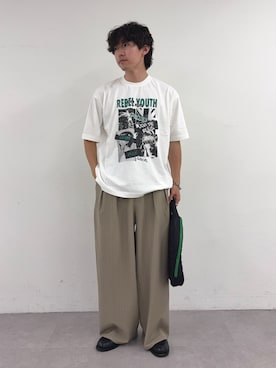 「Disney（ディズニー）のアイテム」を使った、ゆいととさん（メンズ・170cm）の夏コーディネート