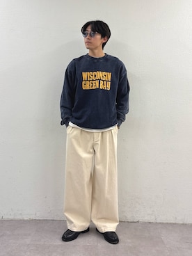 「CIAOPANIC TYPY（チャオパニックティピー）のアイテム（デニムパンツ）」を使った、ゆいととさん（メンズ・170cm）の秋コーディネート