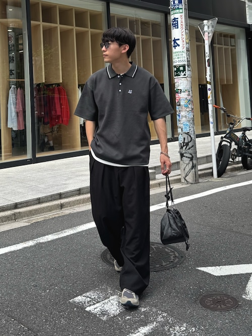 【UNISEX】タックボリュームワイドスラックス