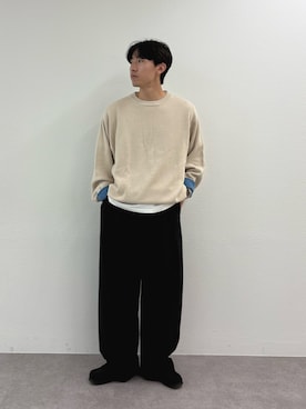 「アイテム（ニット/セーター）」を使った、ゆいととさん（メンズ・170cm）の秋コーディネート