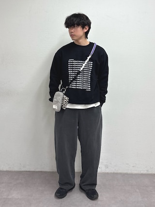 「CIAOPANIC TYPY(チャオパニックティピー)の【WEB限定】【UNISEX】メッセージロゴ裏毛スウェット(スウェット)」を使った、ゆいととさん(メンズ・170cm)の冬コーディネート