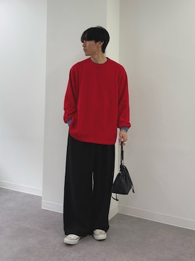 「アイテム（ニット/セーター）」を使った、ゆいととさん（メンズ・170cm）の冬コーディネート