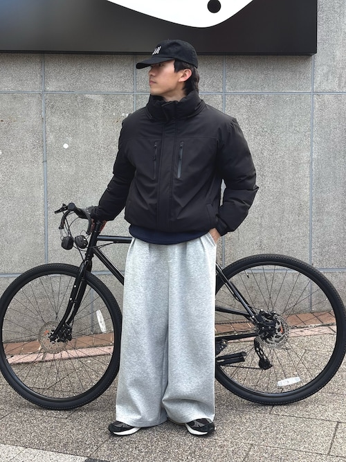 セール】【ユニセックス】防風/中綿/2WAYウォーマーパファーブルゾン