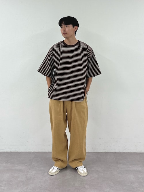 【ユニセックス】ポンチハイカウントサイドスリットビッグシルエットTee